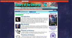 Desktop Screenshot of historyoftheuniverse.com